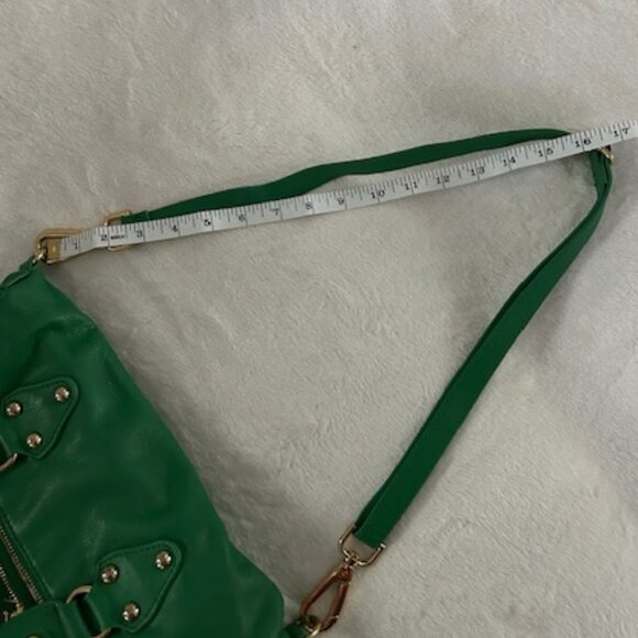 💚 Emma Fox - Kelly Green Genuine Leather handbag - Picture 12 of 12